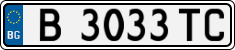 License plate of Bulgaria, Cars