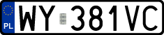 License plates of Poland, Regular car plates