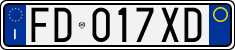 License plate of Italy, Cars (1994 year series)