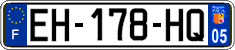 French license plate, SIV (ordinary)