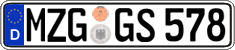 German license plate, Regular plates