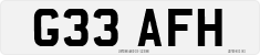 License plate of the United Kingdom, 1983 year system