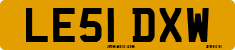 License plate of the United Kingdom, 2001 year system