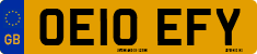 License plate of the United Kingdom, 2001 year system