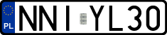 License plates of Poland, Regular car plates