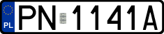 License plates of Poland, Regular car plates