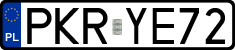 License plates of Poland, Regular car plates