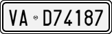 License plate of Italy, Cars (1927 year series)