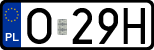 License plates of Poland, Regular car plates