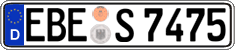 German license plate, Regular plates
