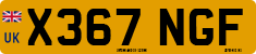 License plate of the United Kingdom, 1983 year system