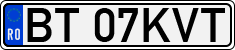 License plate of Romania, Regular plates