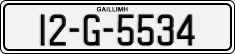 License plate of Ireland, Regular plates
