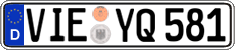 German license plate, Regular plates