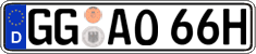 German license plate, Plates for oldtimers (type 
