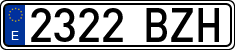 License plates of Spain, Ordinary (2000)