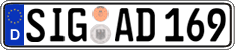 German license plate, Regular plates