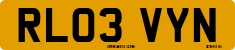 License plate of the United Kingdom, 2001 year system