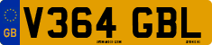 License plate of the United Kingdom, 1983 year system