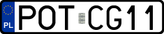 License plates of Poland, Regular car plates