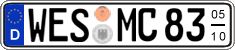 German license plate, Seasonal plates