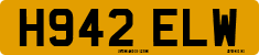 License plate of the United Kingdom, 1983 year system