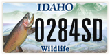 Idaho, Specialty plates
