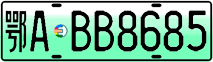 License plate of China, Electric vehicles