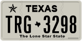 Texas, Regular plates (2012) (АBC-1234)