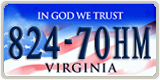 Virginia, In God We Trust (123-45AB)