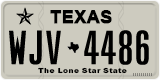 Texas, Regular plates (2012) (АBC-1234)