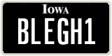 Iowa, Vanity Plates