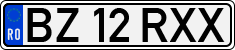 License plate of Romania, Regular plates