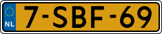 License plate of the Netherlands, Cars