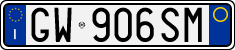 License plate of Italy, Cars (1994 year series)