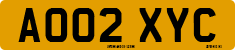 License plate of the United Kingdom, 2001 year system