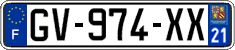 French license plate, SIV (ordinary)