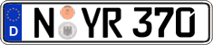 German license plate, Regular plates