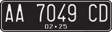 License plate of Indonesia, Regular plates