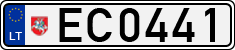 License plate of Lithuania, Electric vehicles
