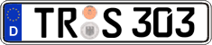German license plate, Regular plates