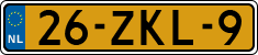 License plate of the Netherlands, Cars