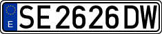 License plates of Spain, 1971 year series