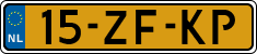 License plate of the Netherlands, Cars