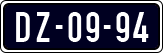 License plate of the Netherlands, Imported oldtimers (cars)
