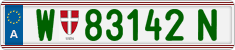 License plate of Austria, Regular plates