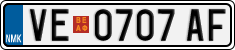 License plate of North Macedonia, Regular plates (2012)