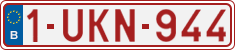 License plate of Belgium, Regular plates (2010)