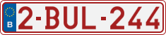 License plate of Belgium, Regular plates (2010)