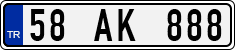 License plate of Turkey, Regular plates